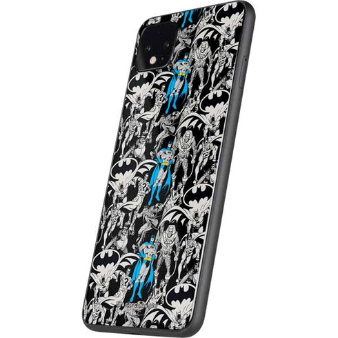DC Comics Batman Characters Action Poses Print Google Pixel 4 XL Skin